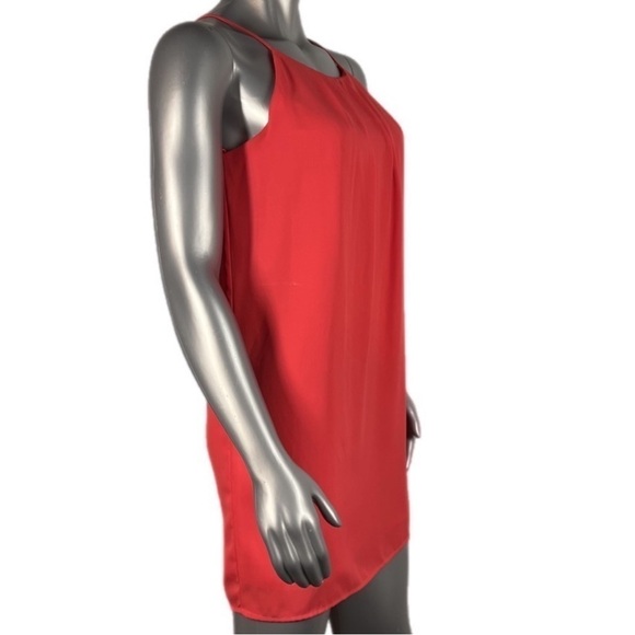 Monteau Dress Red Orange High Neck 
Midi Medium - Picture 3 of 9